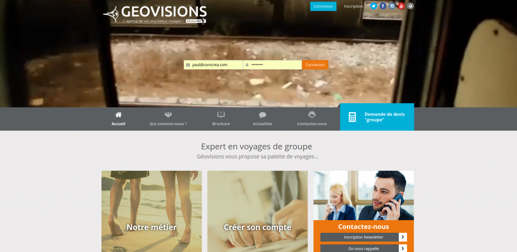 Geovisions - Site E-commerce